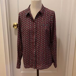 UO Cooperative maroon button down shirt size M